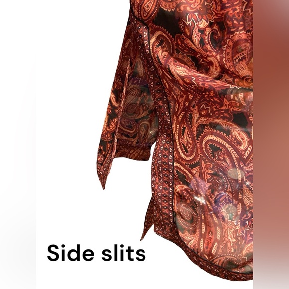 Roamen rust and black lightweight/sheer  duster size XL - Picture 7 of 7